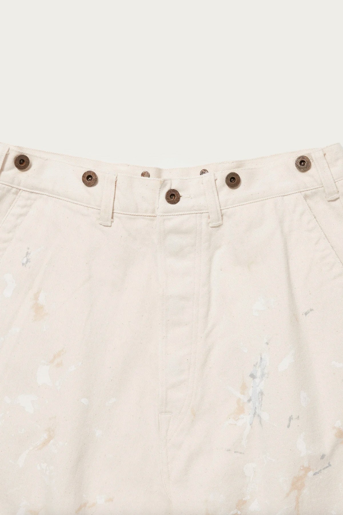Taiga Takahashi - Lot. 204 Engineer Trousers - Ivory Paint - Canoe Club