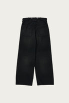 Taiga Takahashi - Lot. 209 Buckle-Backed Trousers - Damaged Sumi Dyed Black - Canoe Club