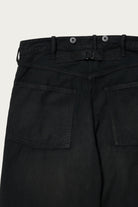 Taiga Takahashi - Lot. 209 Buckle-Backed Trousers - Damaged Sumi Dyed Black - Canoe Club