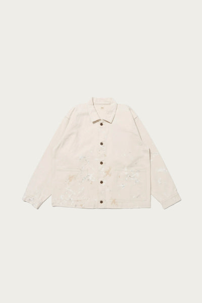 Taiga Takahashi Lot. 303 Coverall Jacket | Ivory Paint | Canoe Club