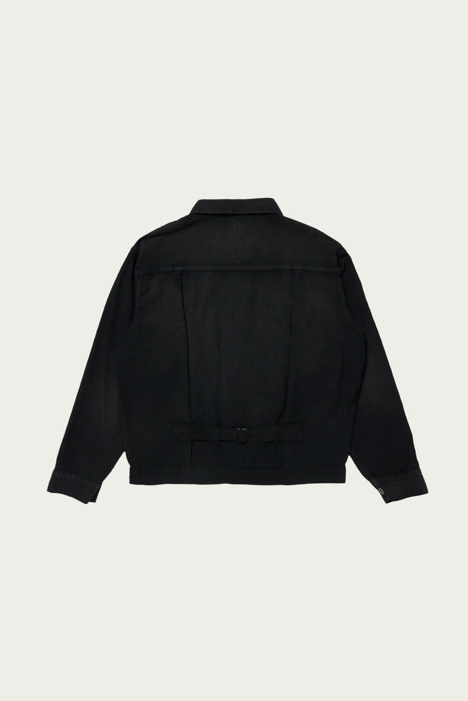 Taiga Takahashi - Lot.309 Buckle-Backed Jacket - Damaged Sumi Dyed Black - Canoe Club