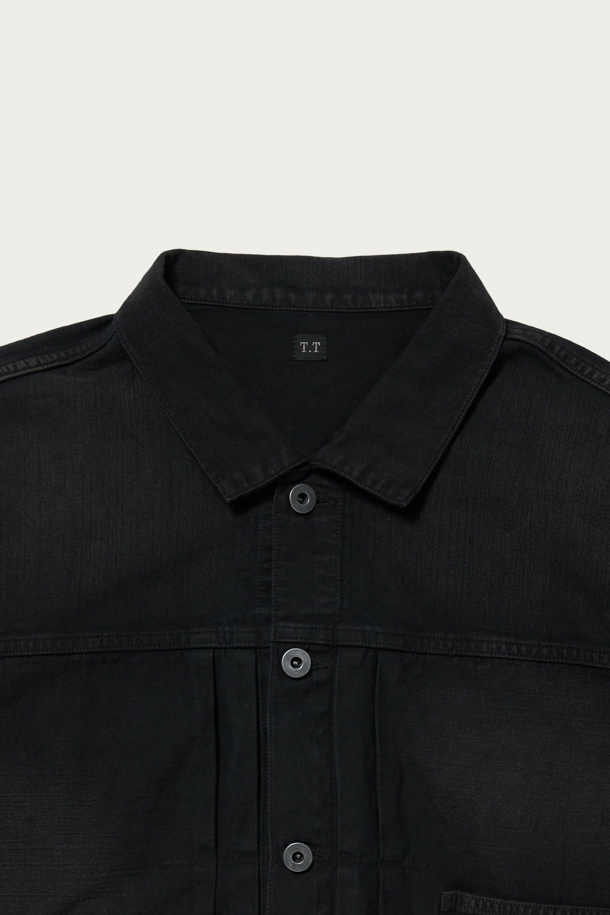Taiga Takahashi - Lot.309 Buckle-Backed Jacket - Damaged Sumi Dyed Black - Canoe Club
