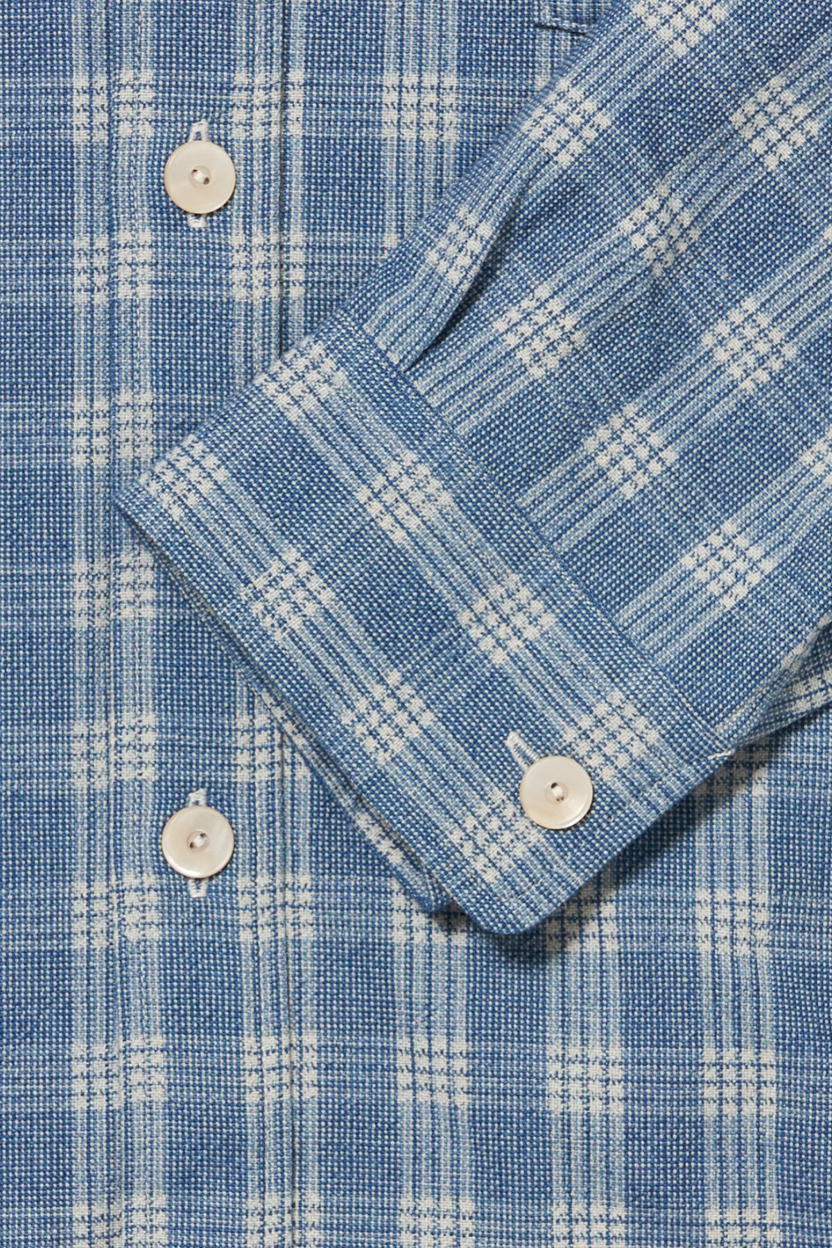 Taiga Takahashi - Lot. 319 Palaka Jacket - Discharged Indigo Plaid - Canoe Club