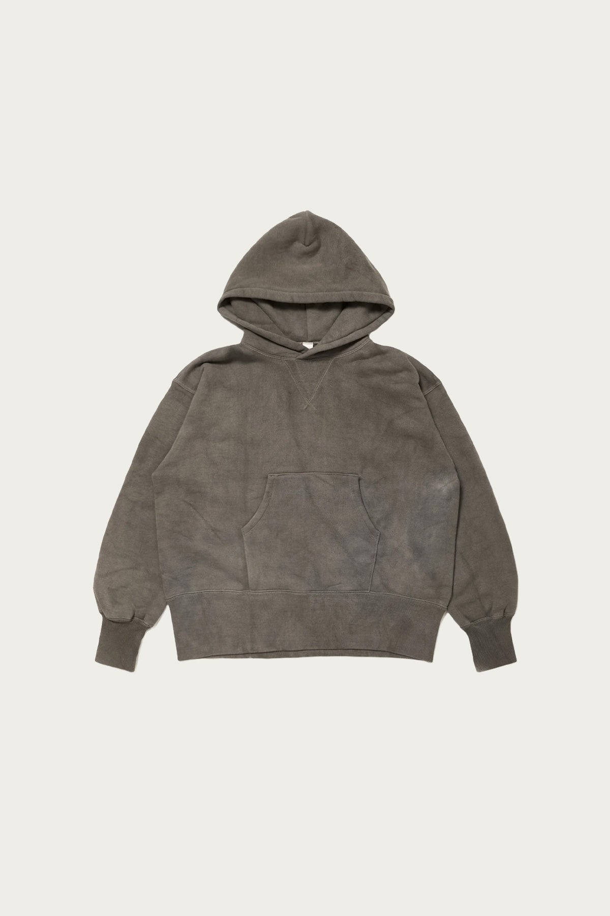 Taiga Takahashi - Lot.606 Hooded Sweatshirt - Logwood Dyed Gray - Canoe Club