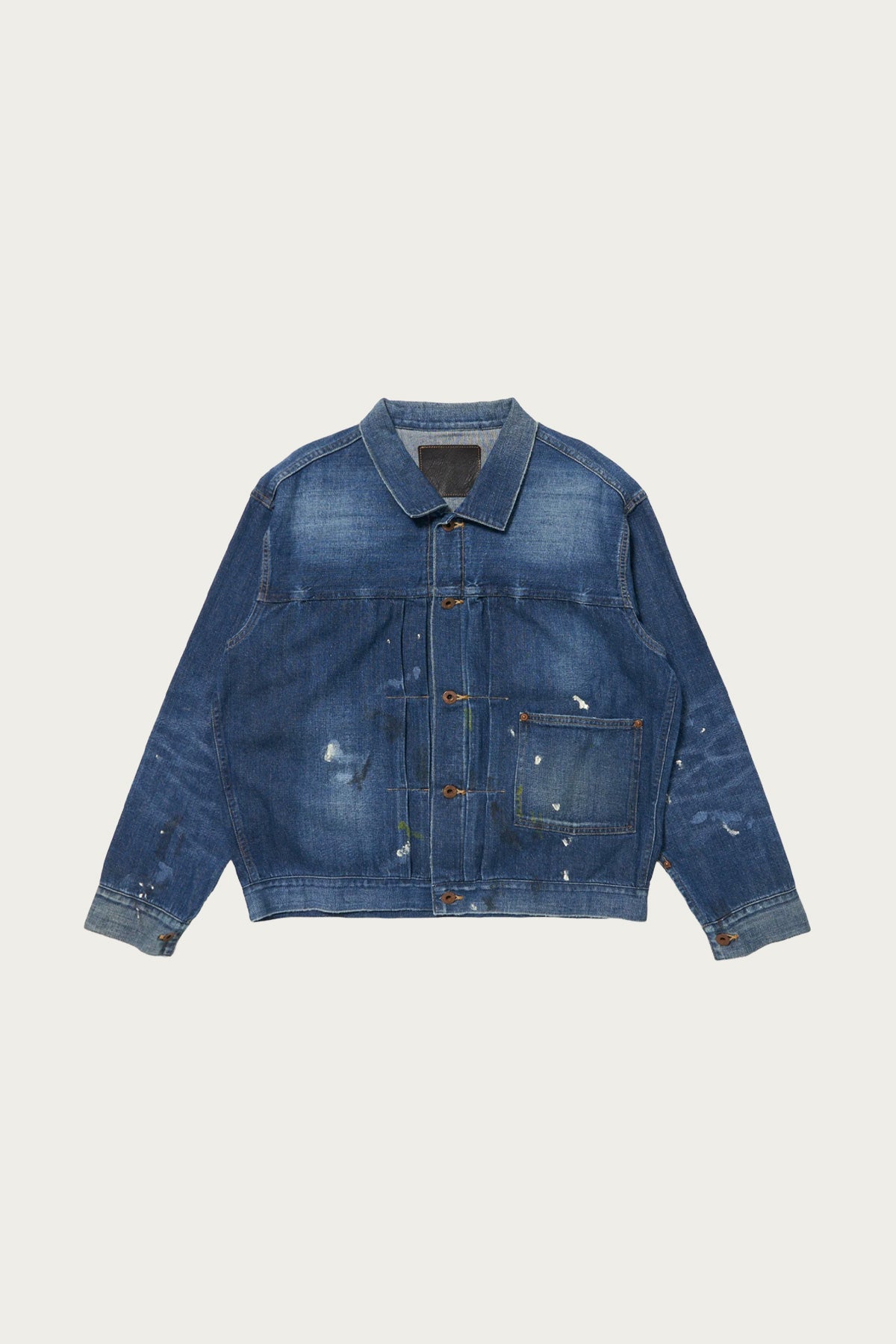 Taiga Takahashi - Lot. 703 Denim Jacket C. 1920's - Damaged Indigo Paint - Canoe Club