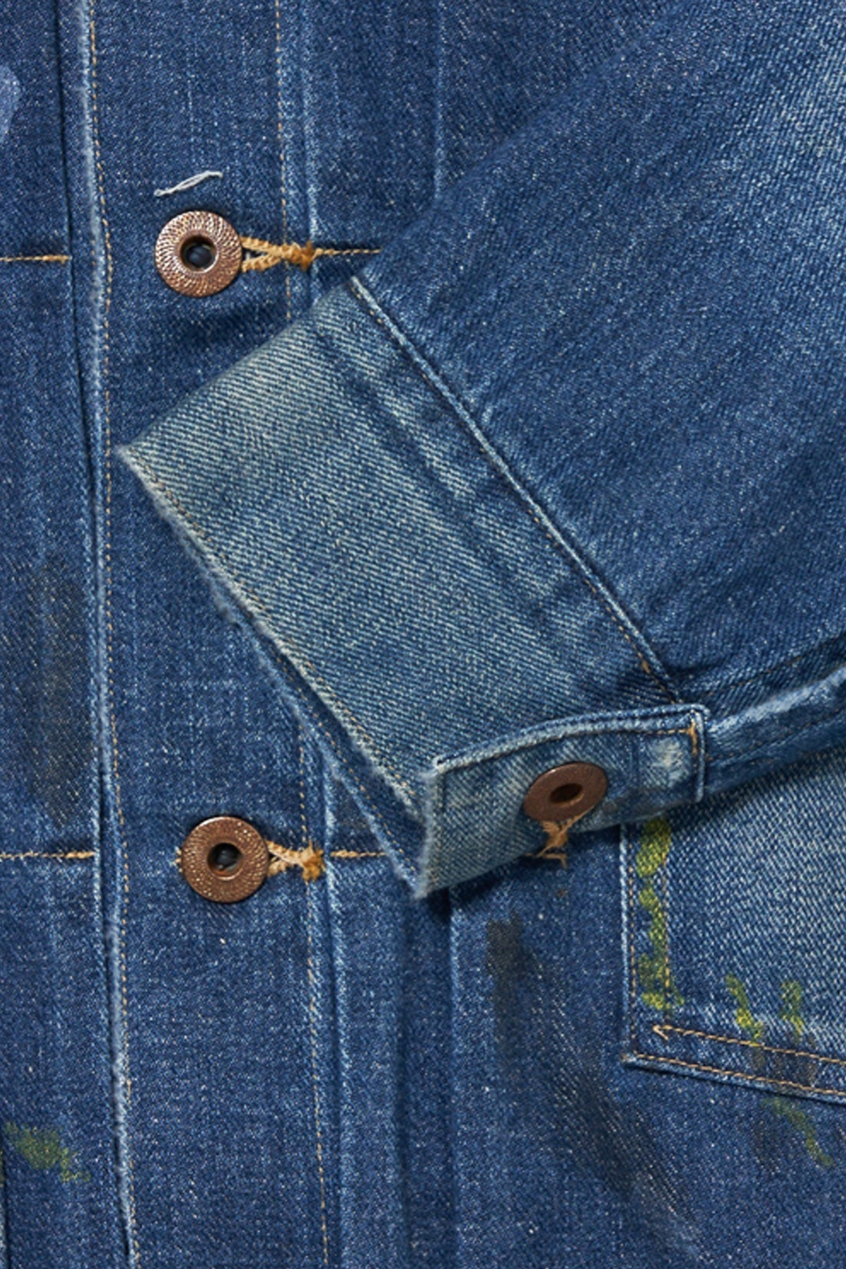 Taiga Takahashi - Lot. 703 Denim Jacket C. 1920's - Damaged Indigo Paint - Canoe Club