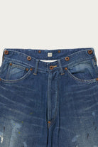 Taiga Takahashi - Lot. 704 Denim Trousers C.1920's - Damaged Indigo Paint - Canoe Club
