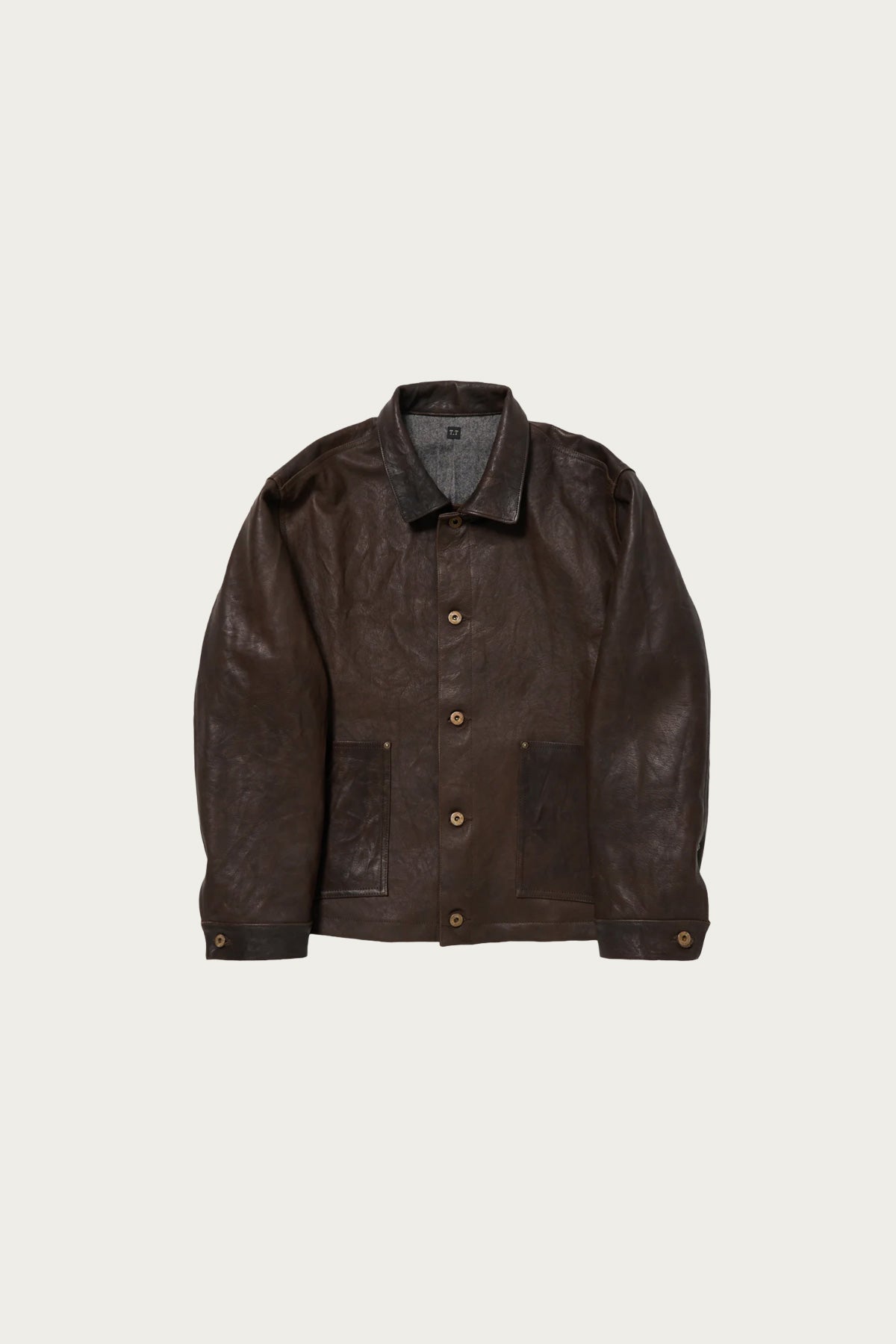 Taiga Takahashi - Lot. 804 Leather Jacket c. 1930s - Mud Dyed Brown - Canoe Club