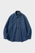 Uniform Bridge - 9.5oz Washed Denim Pocket Shirts - Indigo Washed - Canoe Club
