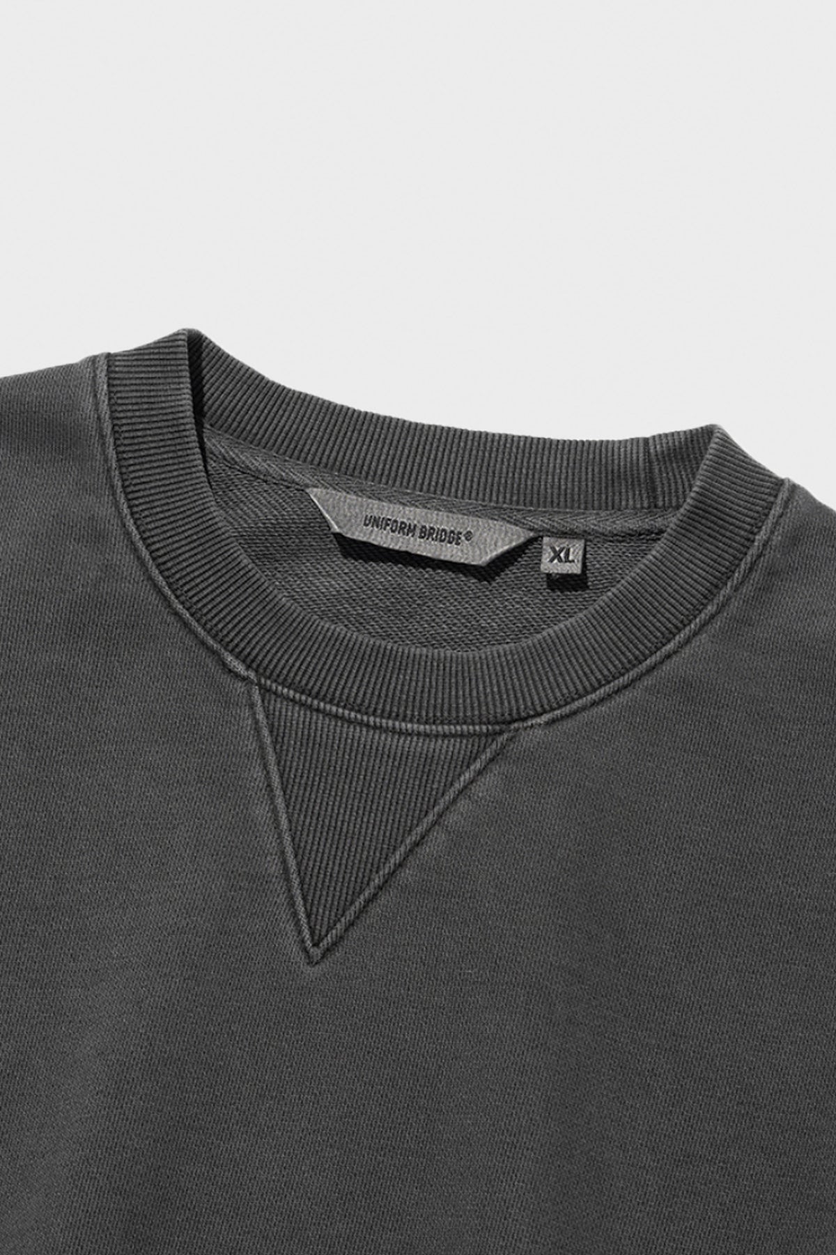 Uniform Bridge - Basic Dye Sweatshirt - Pigment Charcoal - Canoe Club