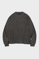 Uniform Bridge - Dyeing Pocket L/S Tee - Pigment Charcoal - Canoe Club