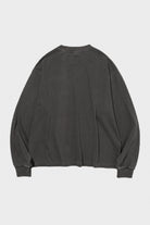Uniform Bridge - Dyeing Pocket L/S Tee - Pigment Charcoal - Canoe Club