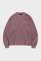 Uniform Bridge - Dyeing Pocket L/S Tee - Pigment Purple - Canoe Club