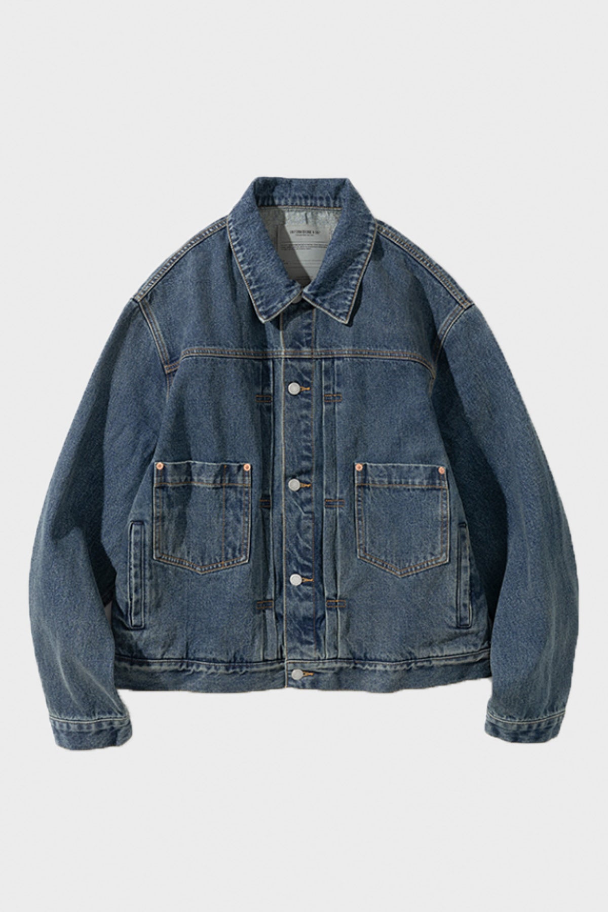 Uniform Bridge - Type II Pin Tuck Trucker Denim Jacket - Indigo Washed - Canoe Club