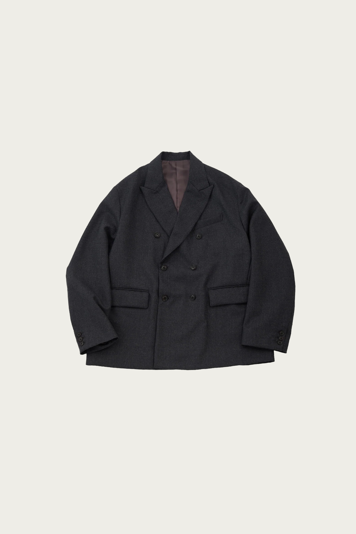 URU - Double Breasted Jacket - Charcoal - Canoe Club