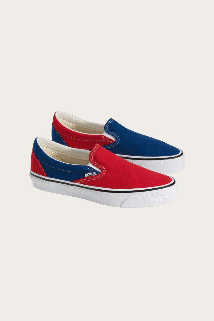 Vans - Engineered Garments x Vans OTW Slip-On 98 - Red/Navy - Canoe Club