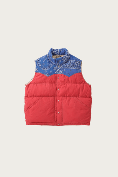 Visvim (I.C.T.) Kerchief Down Vest | Red | Canoe Club