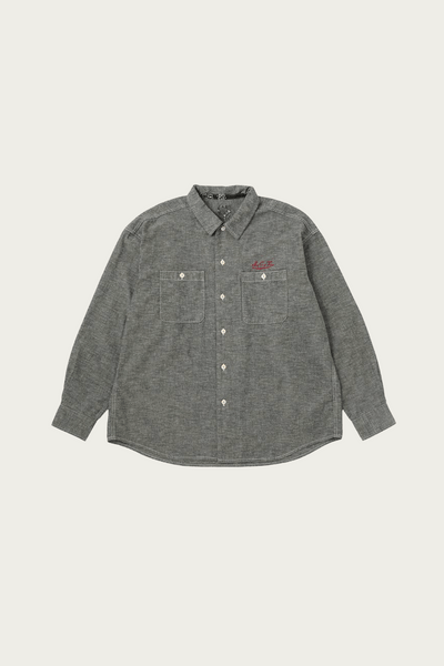 Visvim (I.C.T.) Lumber Chambray L/S | Black | Canoe Club