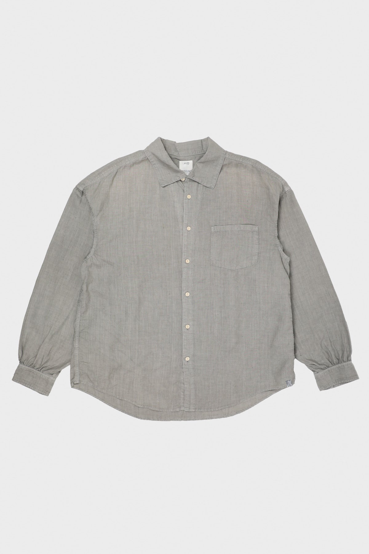 Visvim - Palmer Shirt Damaged (Linen) - Grey - Canoe Club