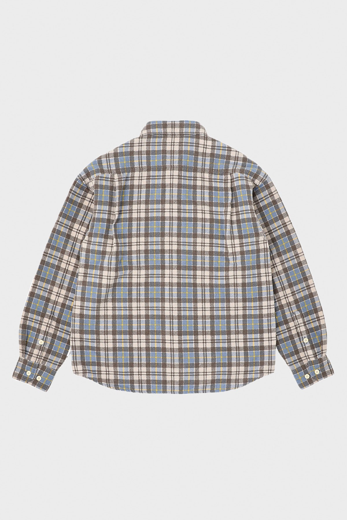 Visvim - Pioneer Khadi Check L/S - Blue - Canoe Club