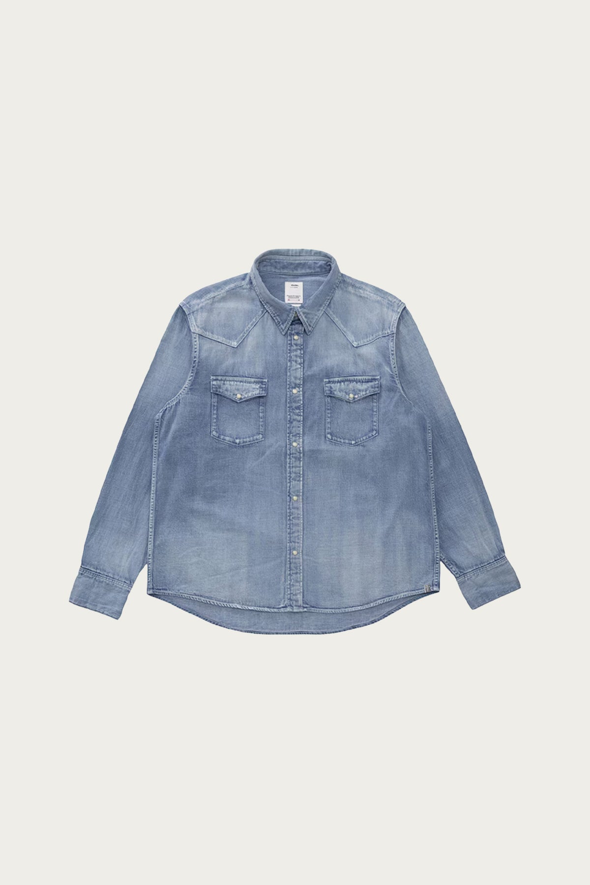 Visvim - Social Sculpture Shirt DMGD - Lt. Indigo - Canoe Club