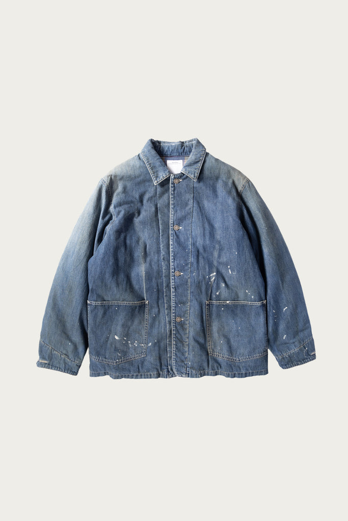 Visvim - SS Coverall Down DMGD - Indigo - Canoe Club