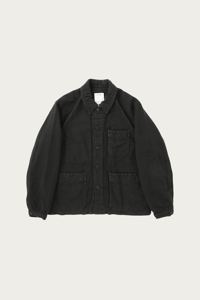 Visvim - Travail Coverall Moleskin DMGD - Black - Canoe Club