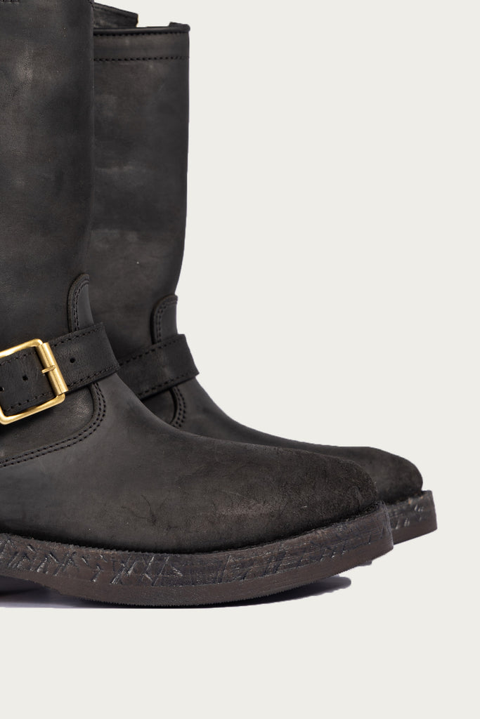 Visvim T.W.O Boots-Folk | Black | Canoe Club