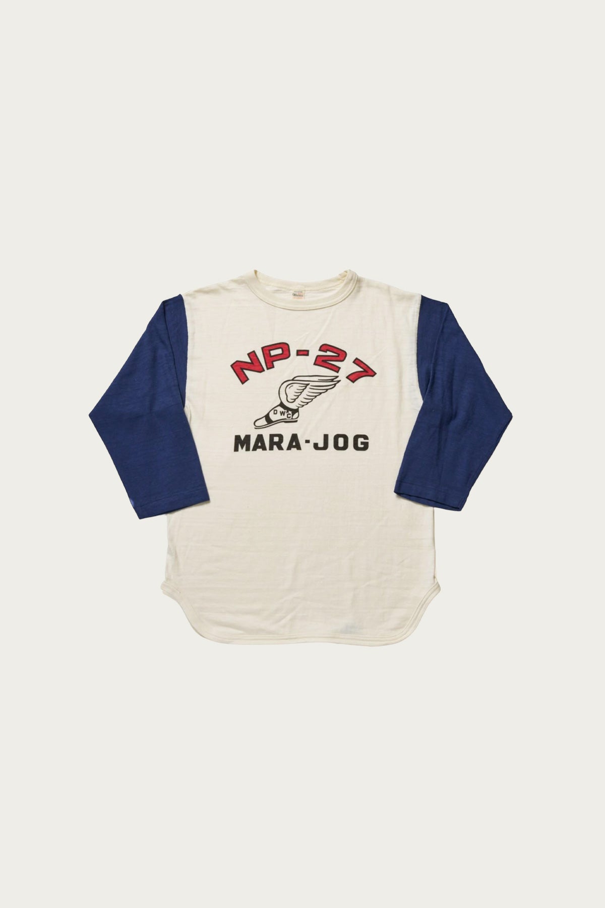 Warehouse & Co. - 4800 3/4 Sleeve Baseball Tee - Cream/Navy - Canoe Club