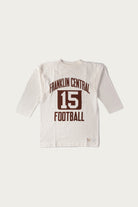Warehouse & Co. - 3/4 Sleeve Football Tee Franklin Central - Off White - Canoe Club