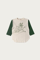Warehouse & Co. - Coyote Baseball Tee L/S - Cream/Light Green - Canoe Club