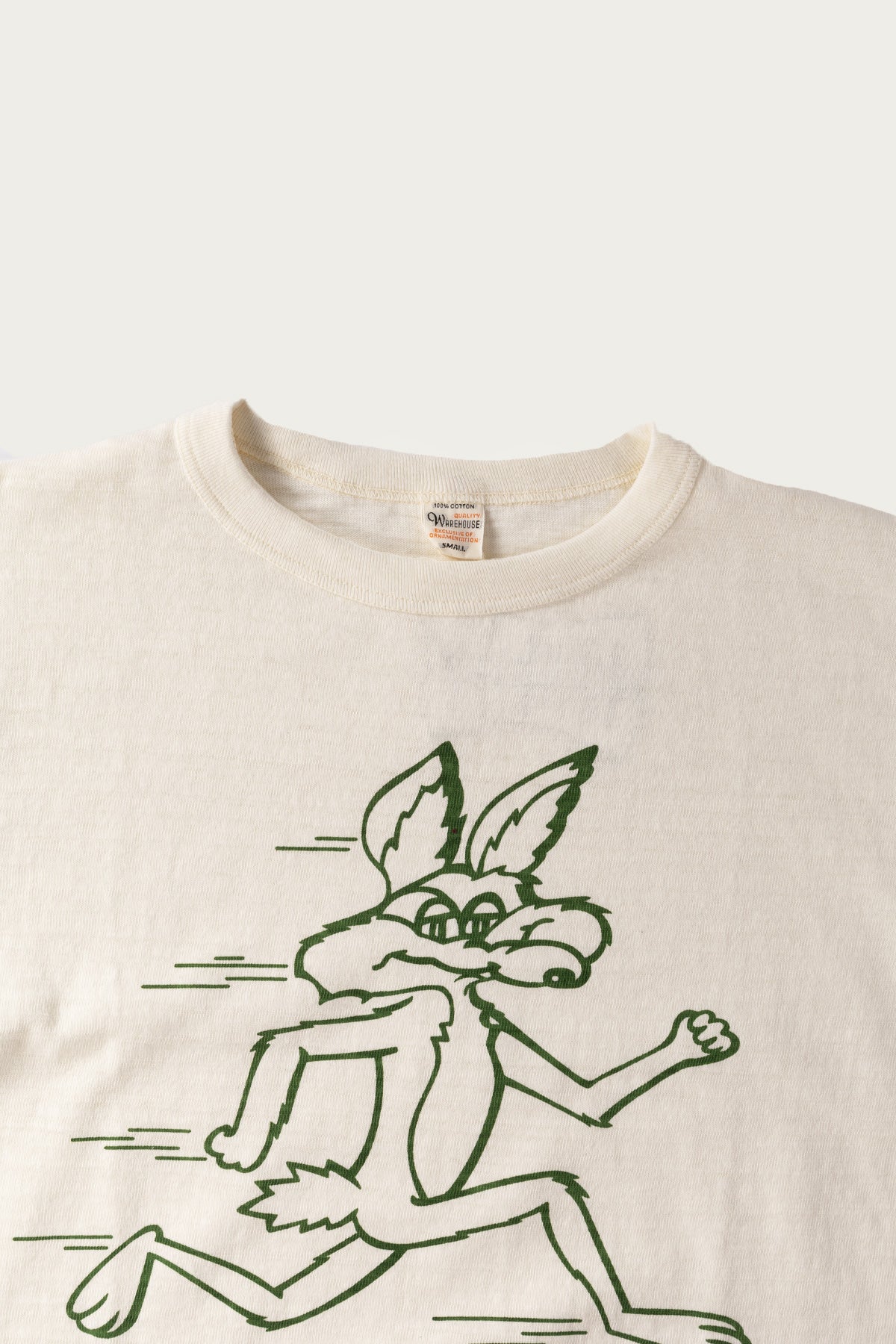 Warehouse & Co. - Coyote Baseball Tee L/S - Cream/Light Green - Canoe Club