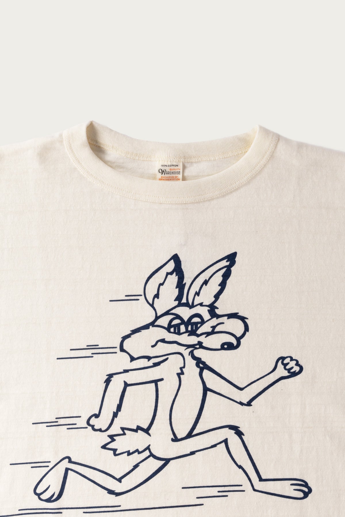 Warehouse & Co. - Coyote Baseball Tee L/S - Cream/Navy - Canoe Club