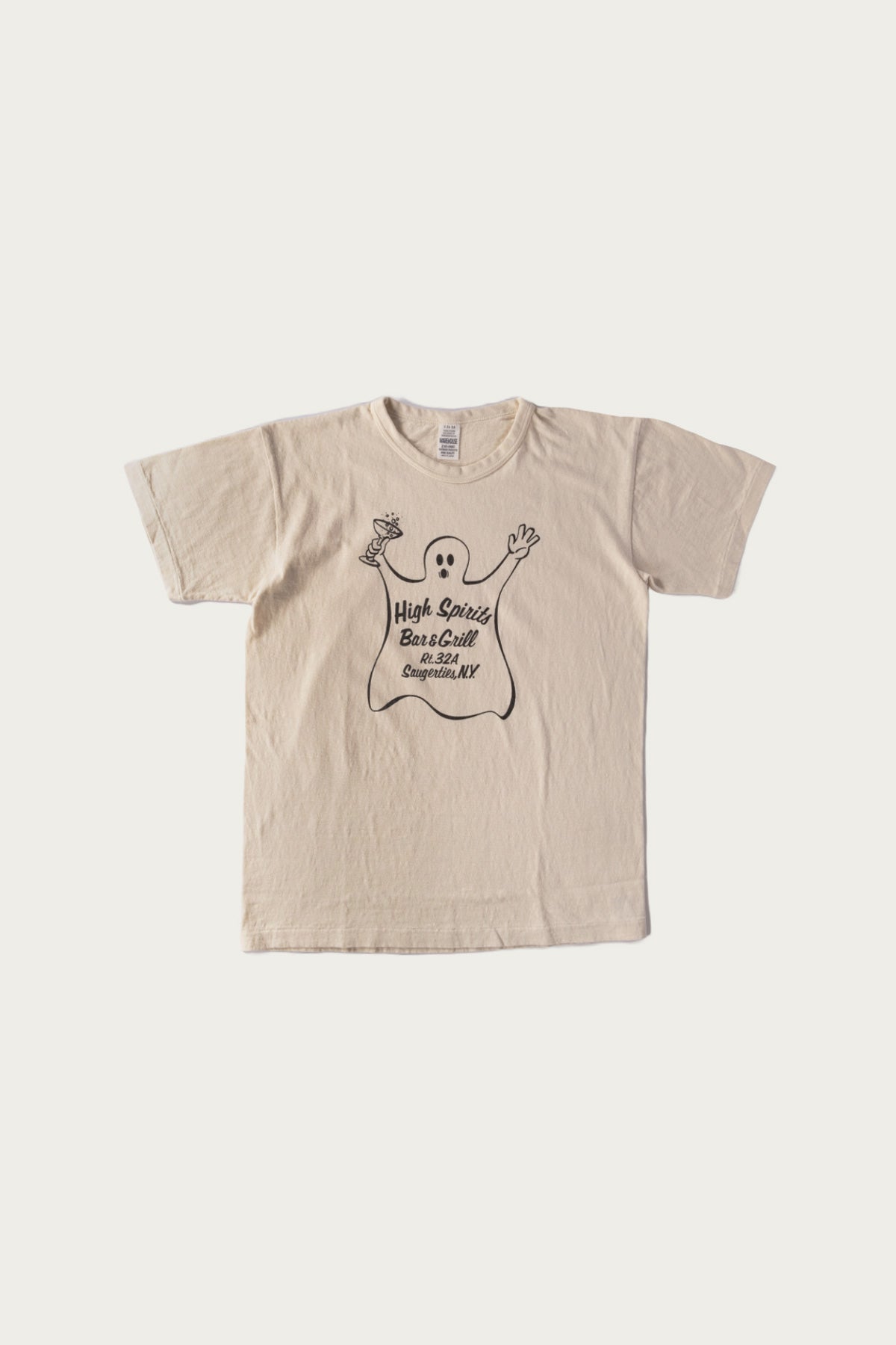 Warehouse & Co. - High Spirits T-Shirt - Cream - Canoe Club