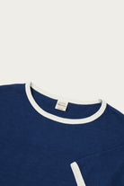 Warehouse & Co. - 4059 Ringer T-Shirt - Navy/Cream - Canoe Club