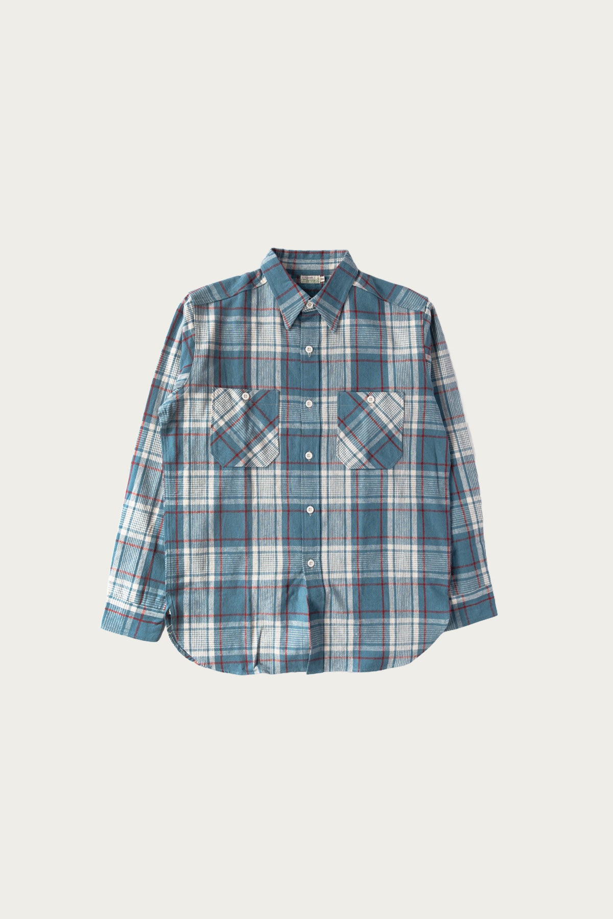 Warehouse & Co. - Longsleeve Large Check Workshirt - Sax - Canoe Club