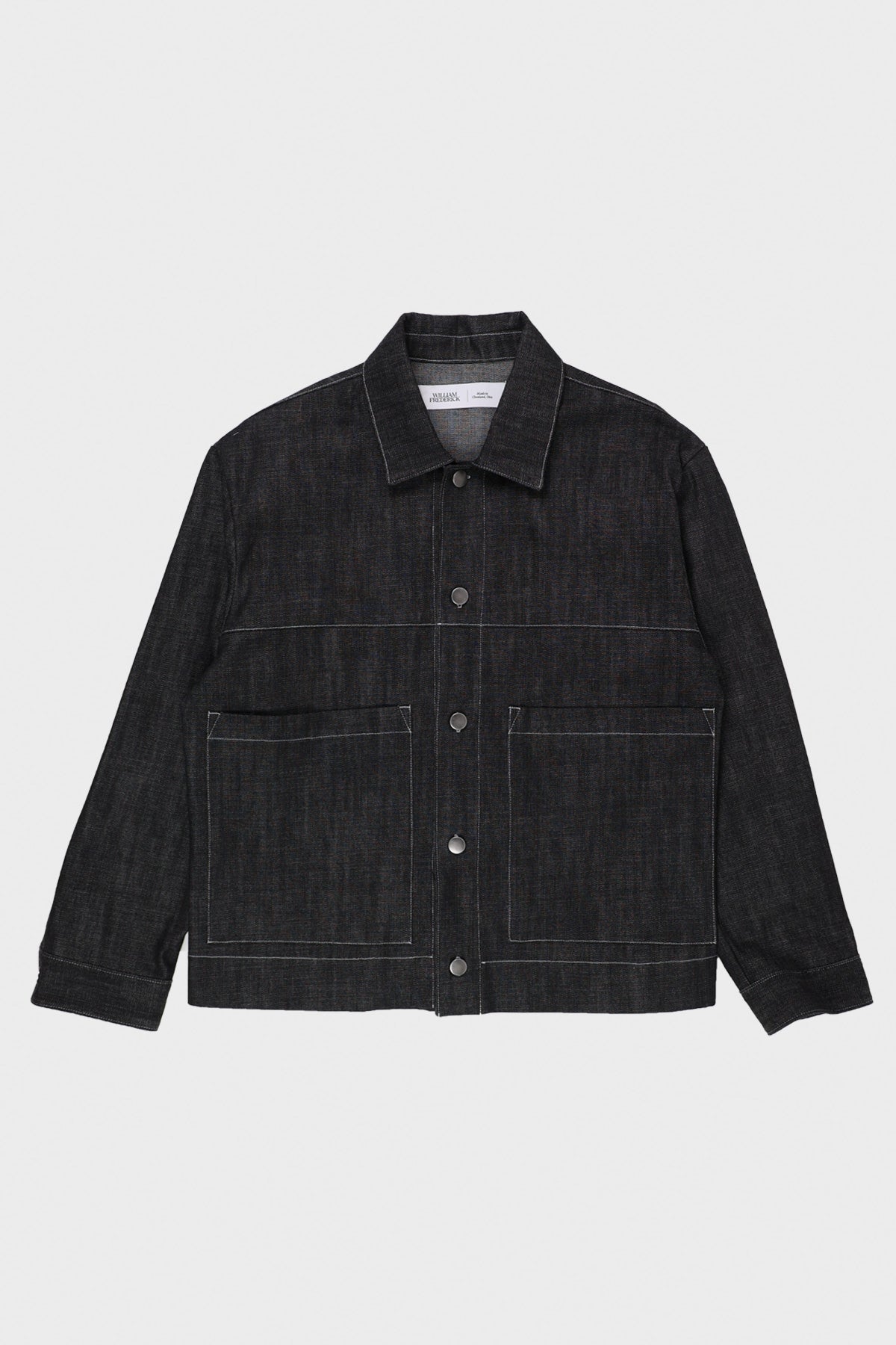 William Frederick - Cafe Jacket - Black Japanese Denim - Canoe Club