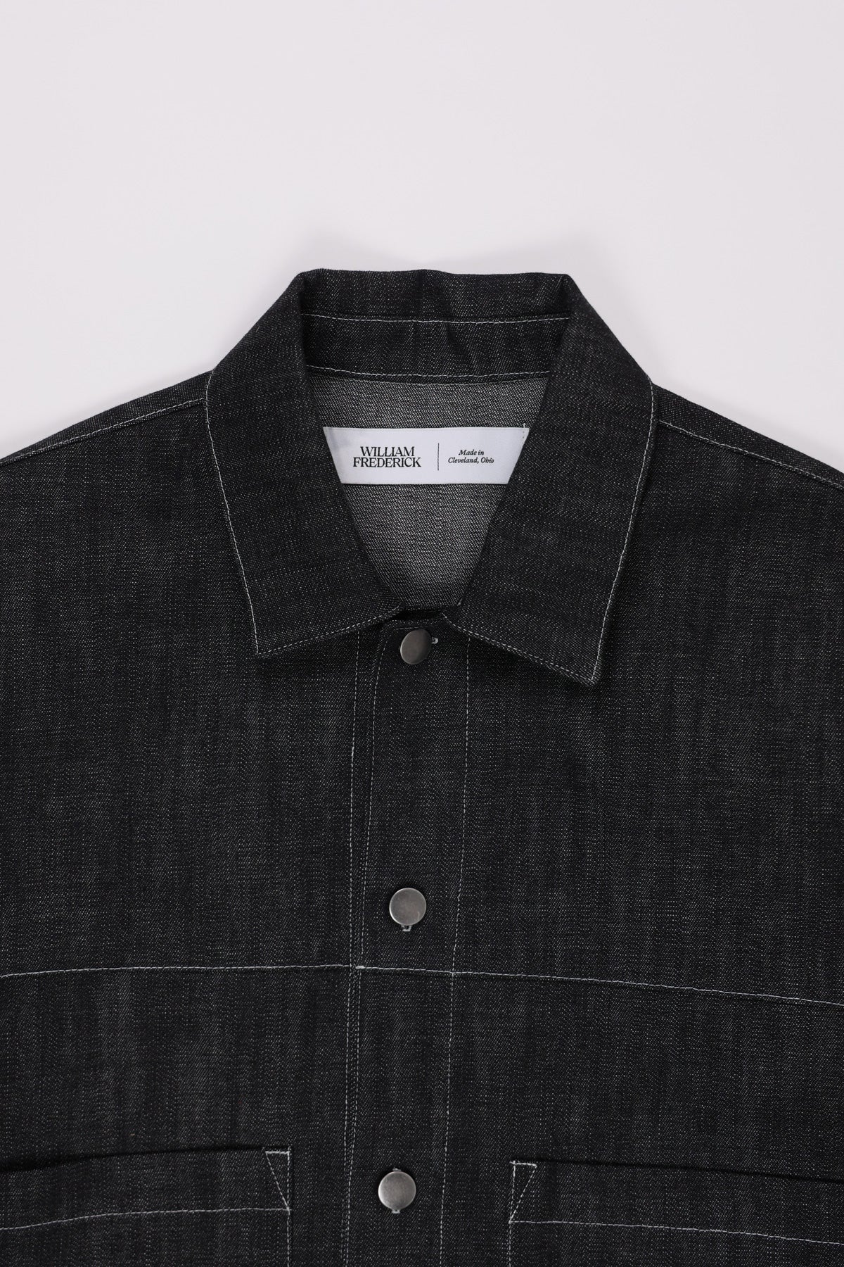 William Frederick - Cafe Jacket - Black Japanese Denim - Canoe Club