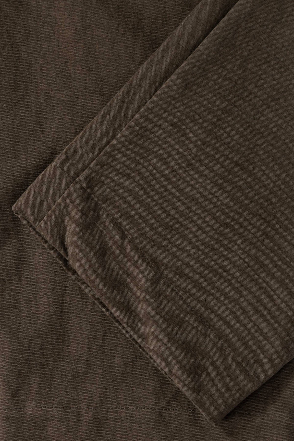 William Frederick - Café Pant - Army Green Vintage Washed Cotton Linen Canvas - Canoe Club