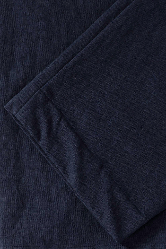 William Frederick - Café Pant - Navy Vintage Washed Cotton Linen Canvas - Canoe Club