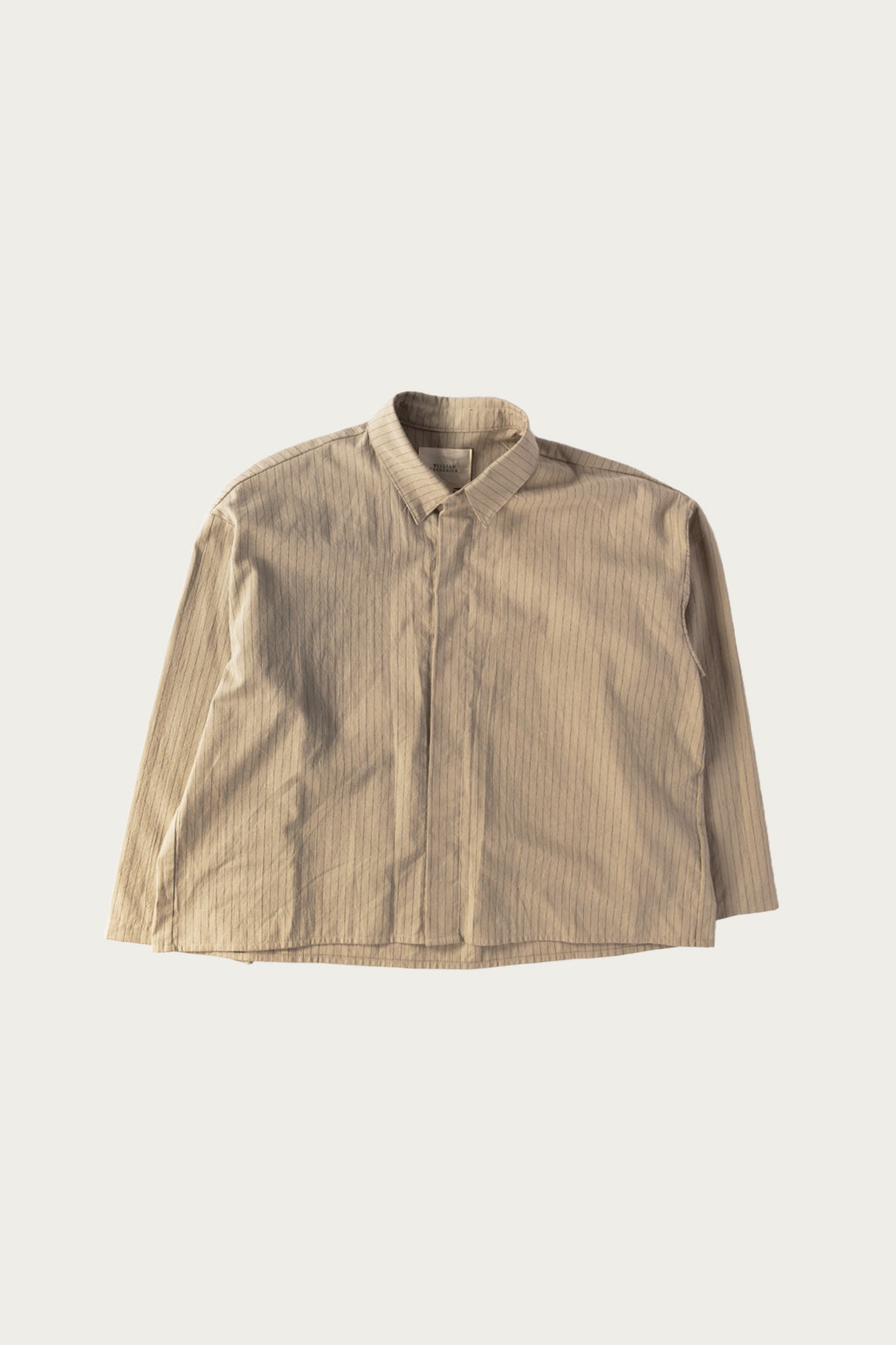 William Frederick - Cafe Shirt - Khaki Stripe - Canoe Club