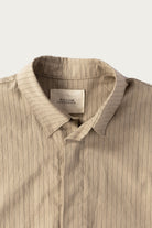 William Frederick - Cafe Shirt - Khaki Stripe - Canoe Club