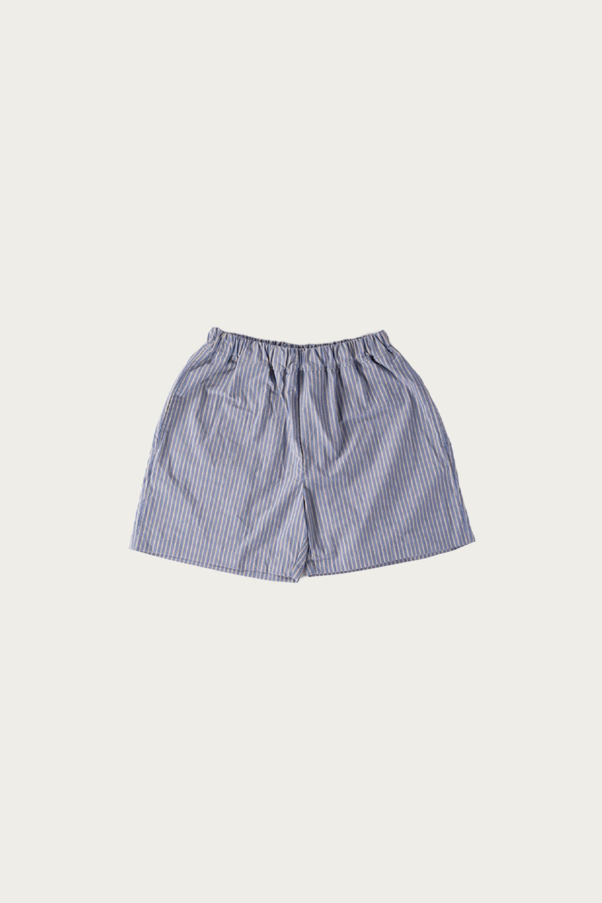 William Frederick - Garden Short - Blue Stripe Cotton Typewriter Cloth - Canoe Club