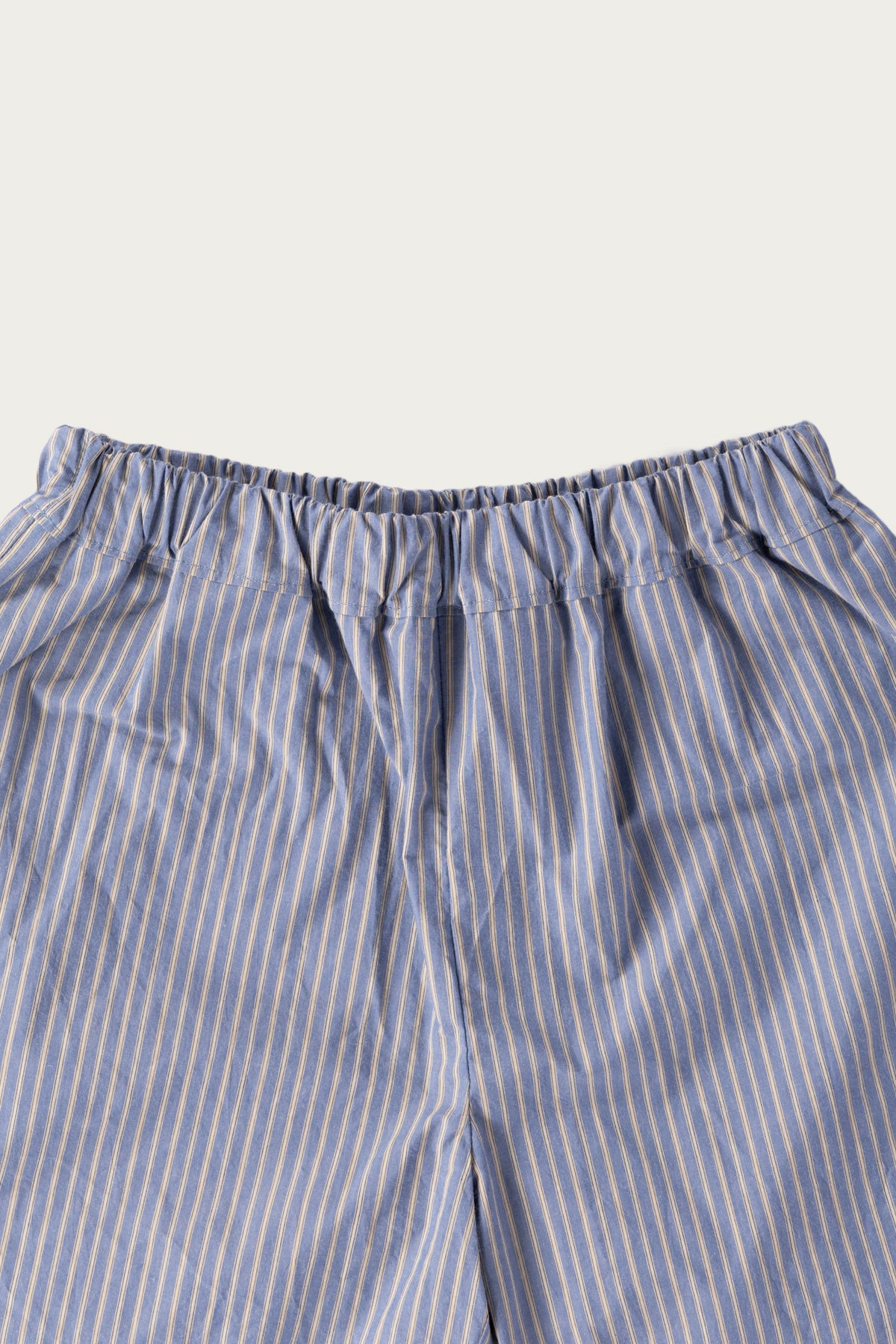 William Frederick - Garden Short - Blue Stripe Cotton Typewriter Cloth - Canoe Club