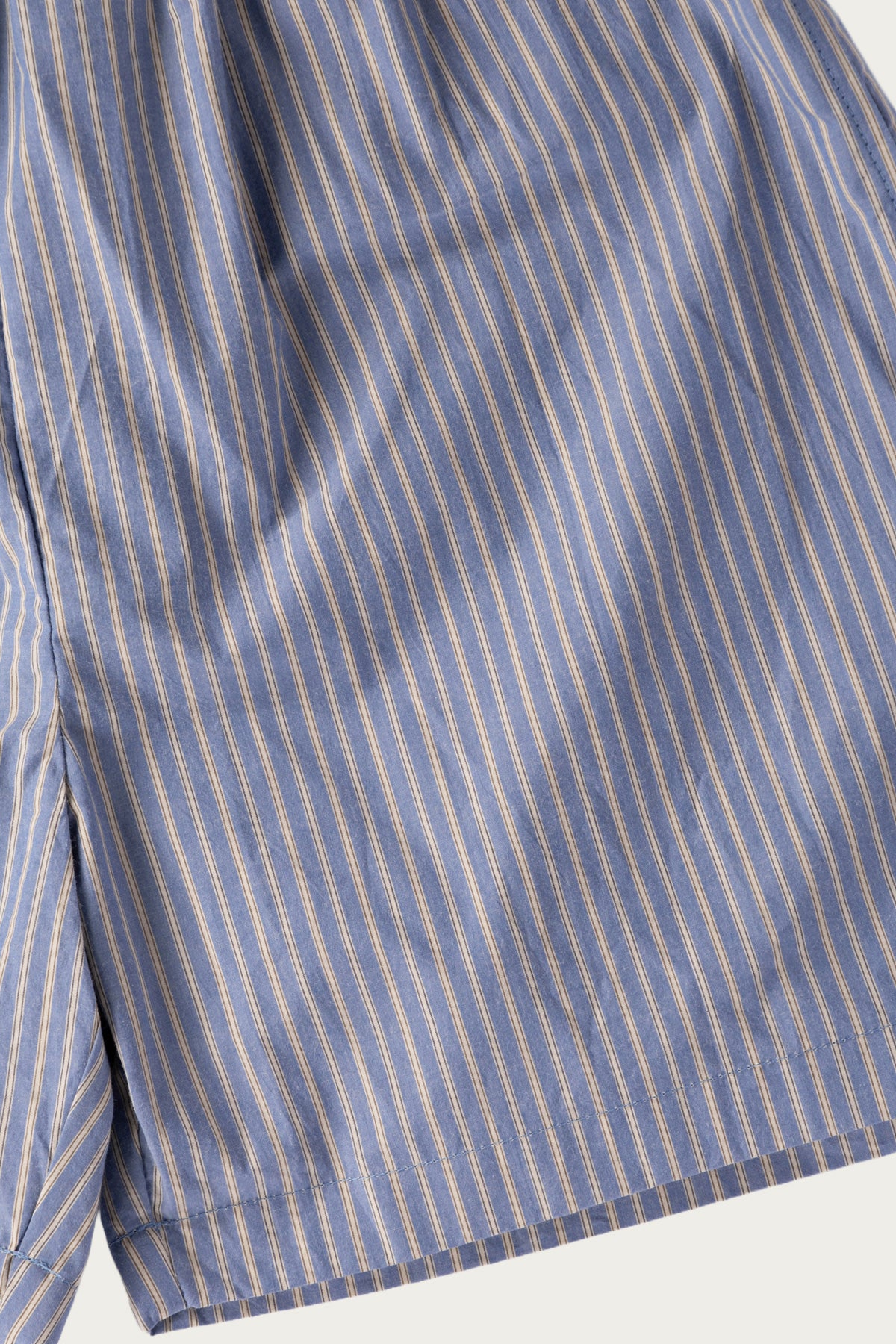 William Frederick - Garden Short - Blue Stripe Cotton Typewriter Cloth - Canoe Club