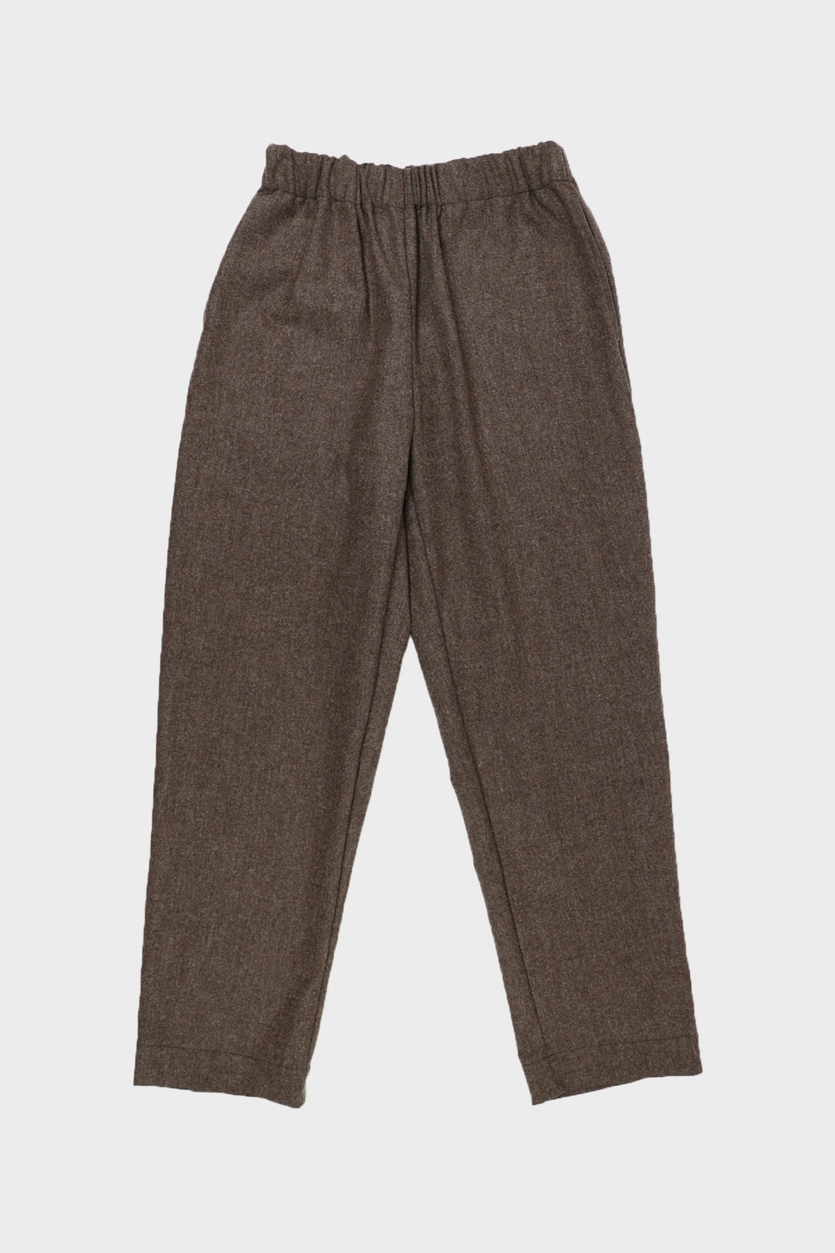 William Frederick - Office Pant - Italian Brown Wool Flannel - Canoe Club
