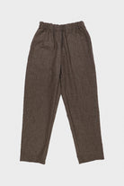 William Frederick - Office Pant - Italian Brown Wool Flannel - Canoe Club