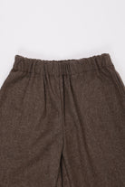 William Frederick - Office Pant - Italian Brown Wool Flannel - Canoe Club