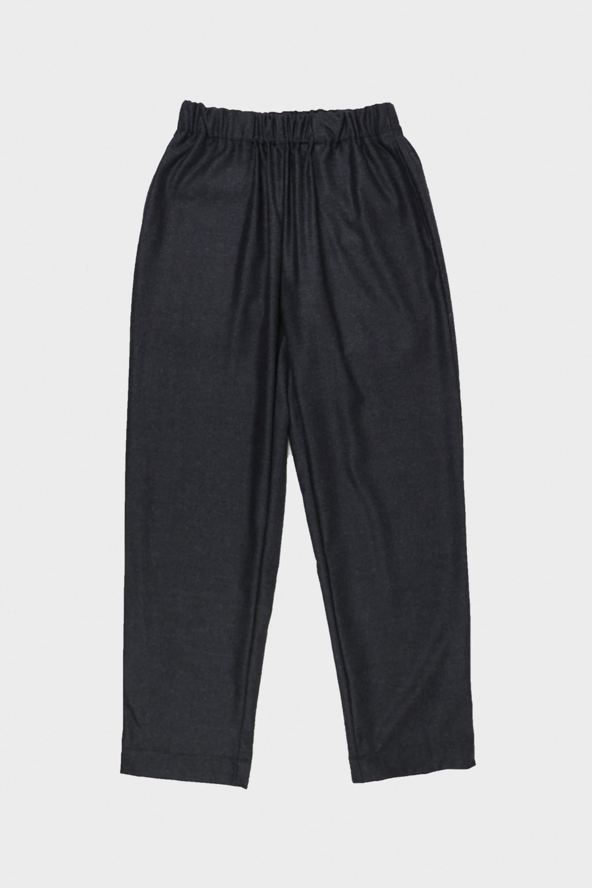 William Frederick - Office Pant - Charcoal Worsted Wool Flannel - Canoe Club