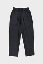 William Frederick - Office Pant - Charcoal Worsted Wool Flannel - Canoe Club